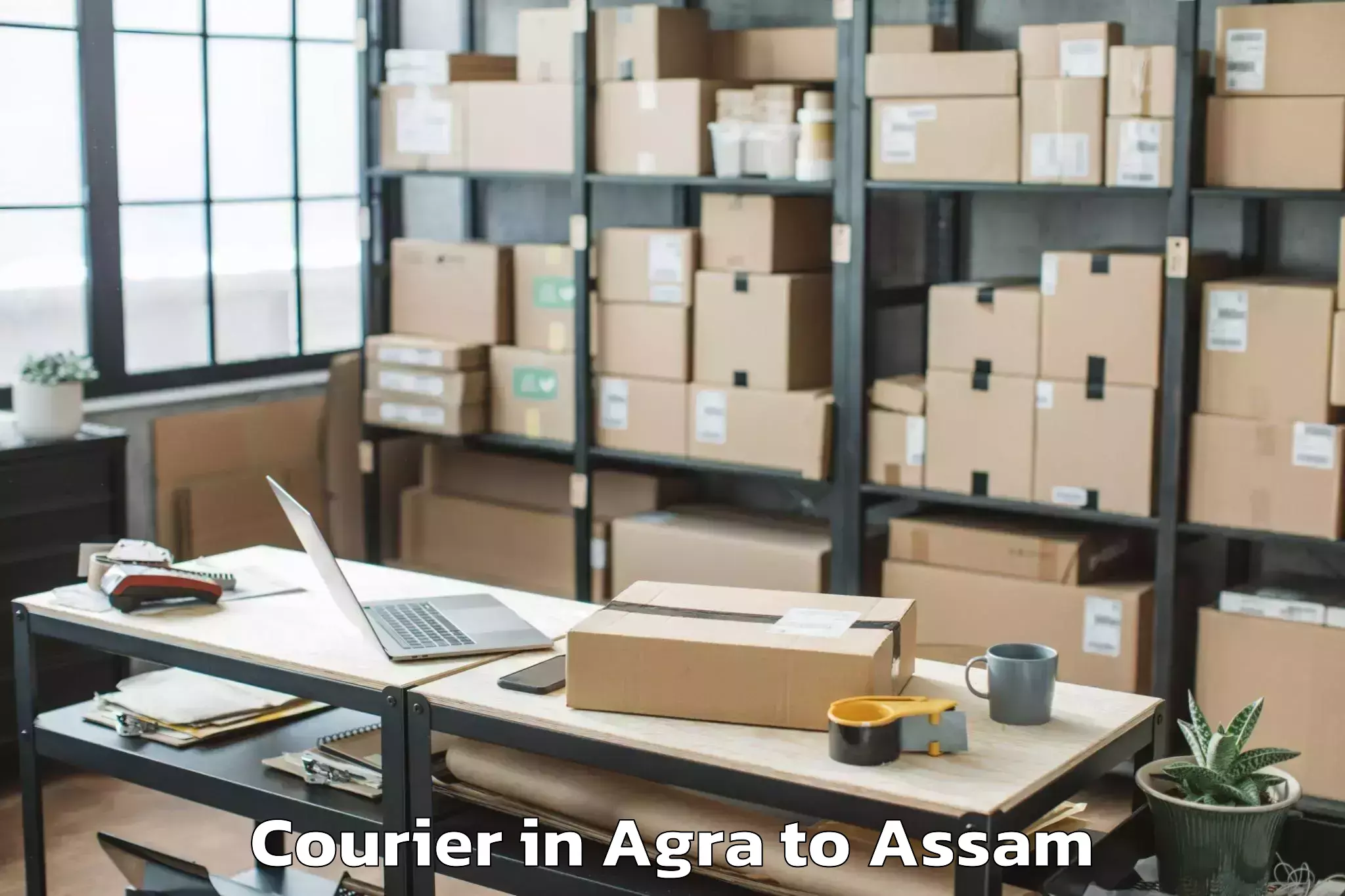 Discover Agra to Pachim Nalbari Courier